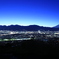 小田原の夜景と富士山
