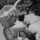 雪の自転車