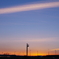 職場の夕日