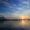 錦江湾の夜明け