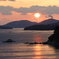 新舞子浜からの夕日