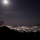 月と夜景_駿河湾を臨む