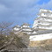 白く輝く姫路城