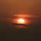 夕日がくっきり