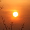 筑波山からの夕日