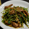 豚肉と豆苗炒め