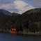 芦ノ湖畔からのぞむ富士山
