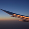 スポイラーに夕陽