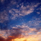 団地から見る夕焼けは