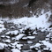 冬の川にて