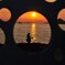 直島の夕日