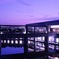 夕暮れと建造物