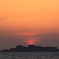 端島(軍艦島)へ沈む夕日０２