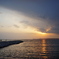 束の間の夕陽