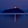 竹生島黄昏光線