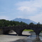 石橋と桜島