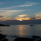 オホーツク海に沈む夕日
