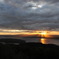 網走湖の夕景