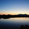 夕焼けと弥彦山