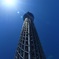 天空に突き出すスカイツリー