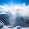 雌阿寒岳の雪の柱