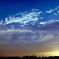 家から見た夕暮れ