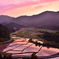 田染荘・・・日没