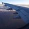 機内から見える山脈