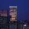 ビルに映る夕景