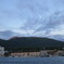 有珠山と海