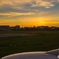 福岡空港の夕焼け