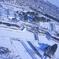 雪景色の五稜郭・・