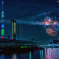  彩られる東京の空