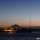 夕景・・・星と船と富士山と