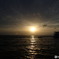 Sunset from boat in Maldives
