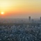 都心の夕暮れ