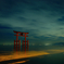 湖上の鳥居