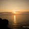 鬼海ヶ浦からの夕陽