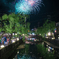 夏の夜。