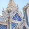タイ　バンコク　王宮の青い寺院