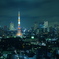 雨の東京夜景