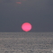 真っ赤な夕陽