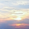 ある日曜日の夕空
