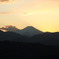 富士山に沈む夕日