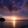 底地ビーチの夕陽