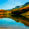 紅葉の水鏡
