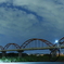 夜の水管橋