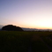 箸墓の夕焼け空