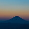 夕暮の富士