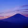夕暮れ富士山
